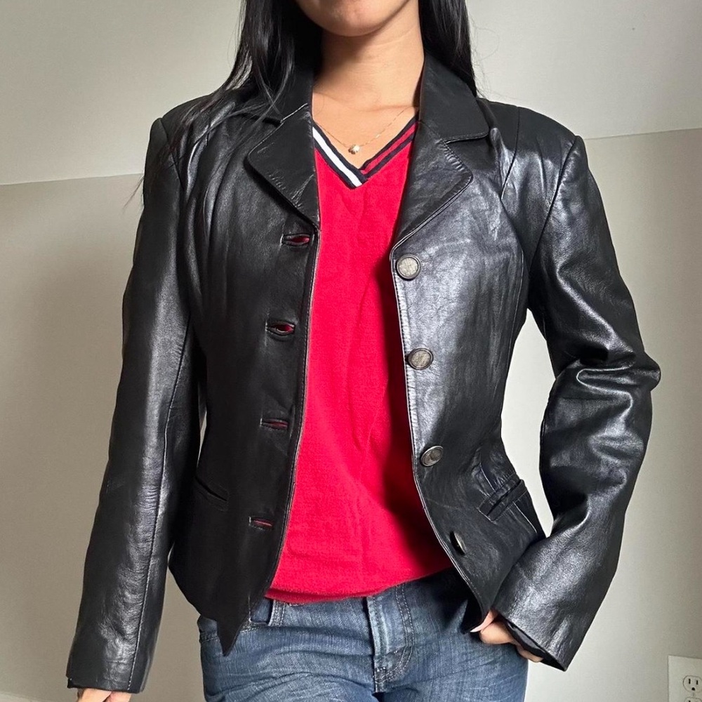 Bagatelle Vintage Black Leather Jacket